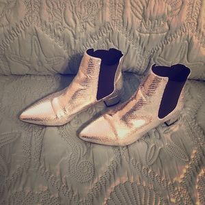 Silver Booties (Top Shop)